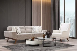 Ensemble de canapé beige COMO