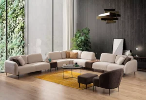 Canapé d'angle Valencia Maxi beige