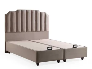lit coffre ATLANTA beige foncé