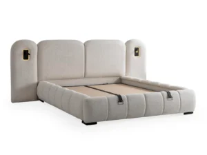 Lit coffre GRANDE beige avec leds