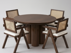 Table a manger effet noyer maya
