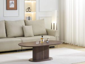 Table basse DONA effet noyer